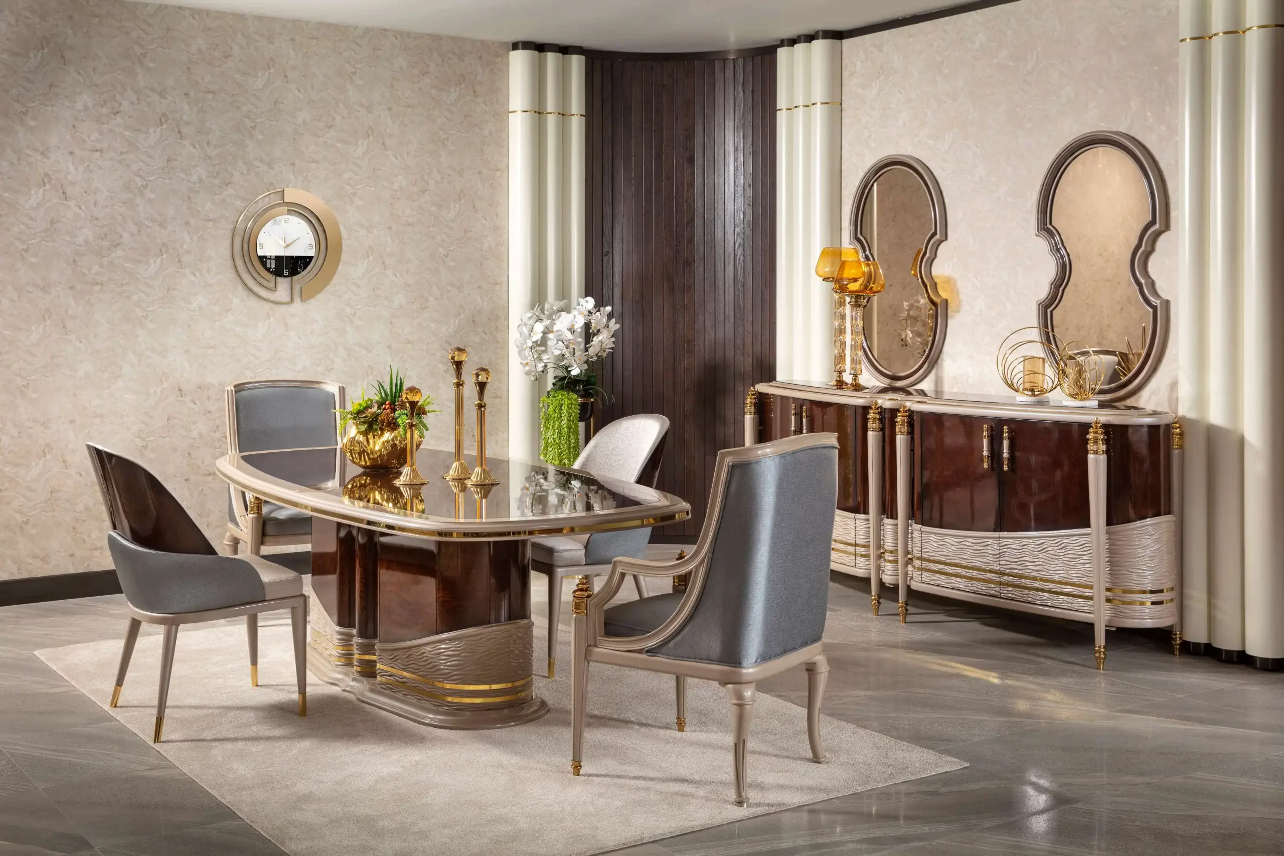Elissa Yemek Odası Takımı 1 Elissa Yemek Odası Takımı- My Luxury Mobilya