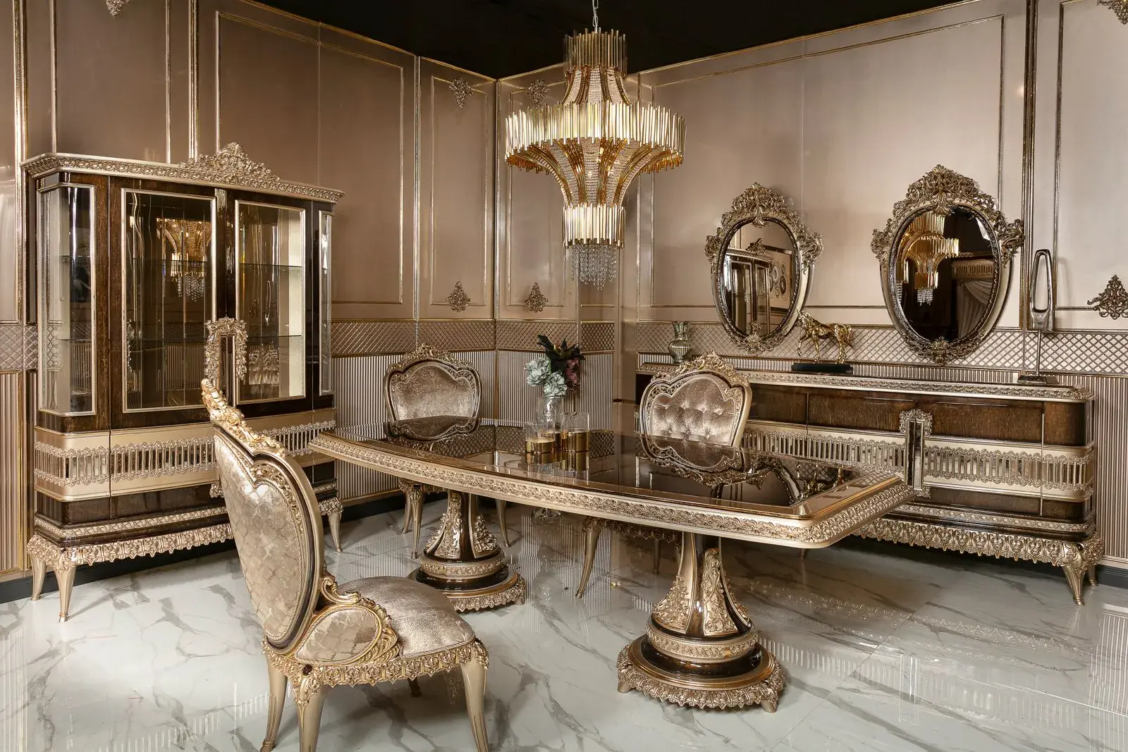 Empire Yemek Odası Takımı 1 Empire Yemek Odası Takımı-My Luxury Mobilya- (1)